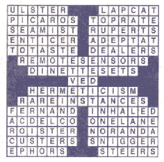 Frank Longo Crossword Puzzles on Crossword Constructors  By Frank Longo  It Ran On January 21  2005